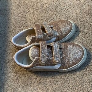Glitter rose gold vans